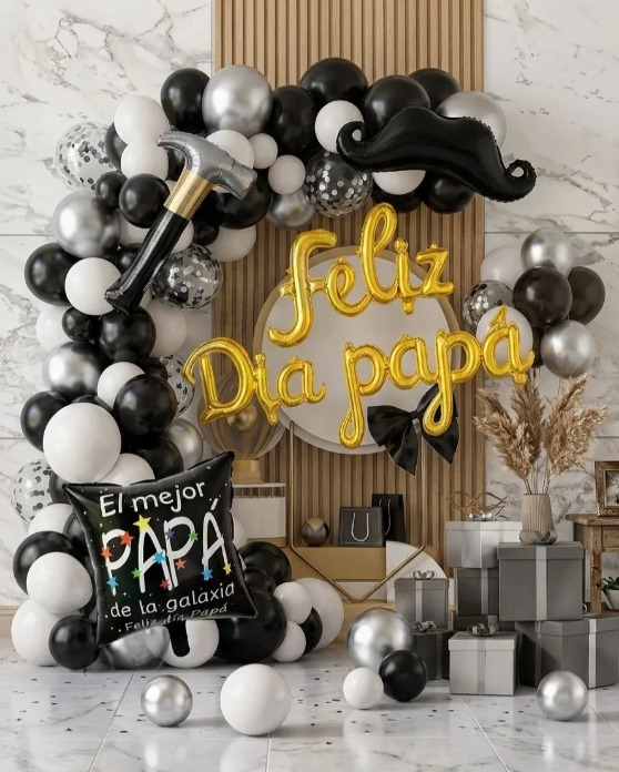 Producto - SET DE GLOBLOS  COMPLETO FELIZ DIA DEL PADRE