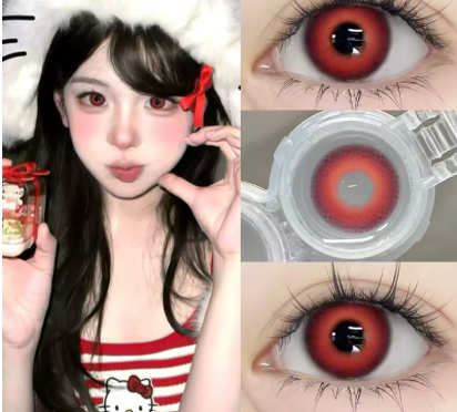 Producto - Lentes de contacto Crystal Fairy Red CON AUMENTO