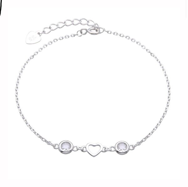 Producto - Pulsera Plata 925 - corazón calado