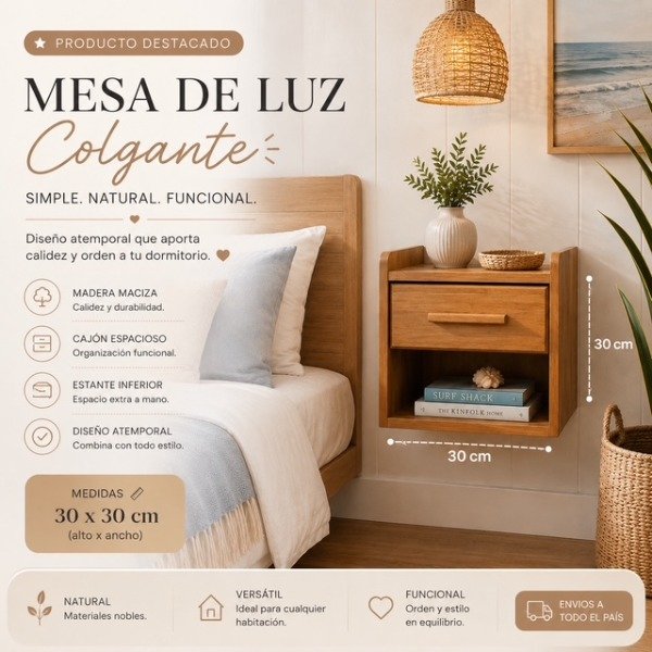 Producto - MESA LUZ COLGANTE