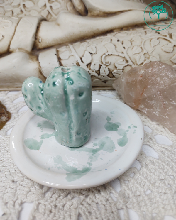 Producto - Porta sahumerios cerámica Cactus
