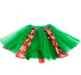 Producto - TUTU NAVIDEÑO TRES CAPAS 30CM X1