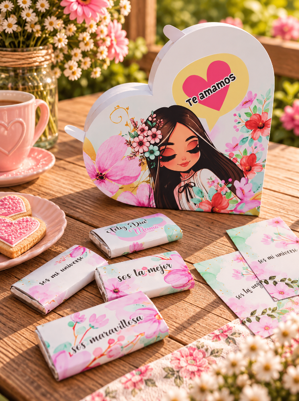 Producto - Caja Corazón XL Floral Día del la Madre - 3