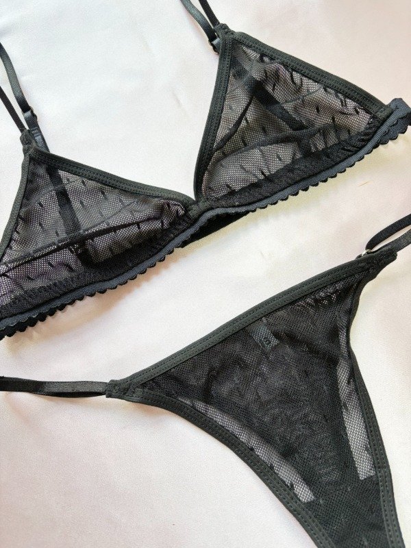 Producto - Tul Negro Plumeti - 3