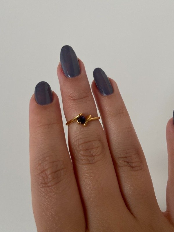 Producto - Anillo enchapado 3 - Talle 16 Uva