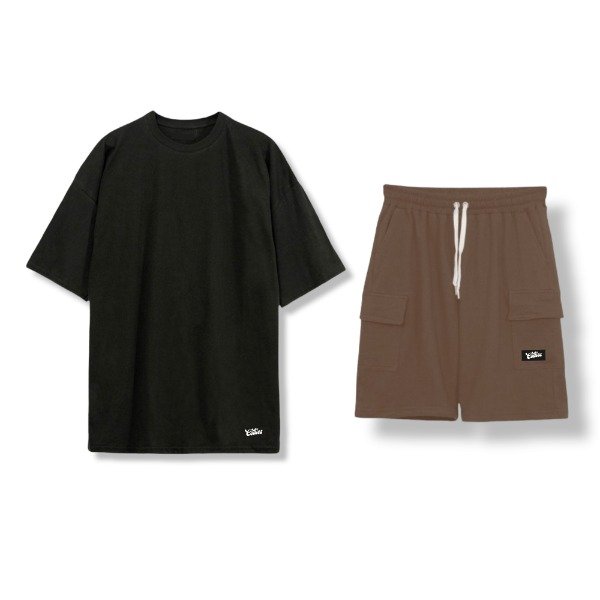 Producto - CONJUNTO CARGO - NEGRO/CHOCOLATE