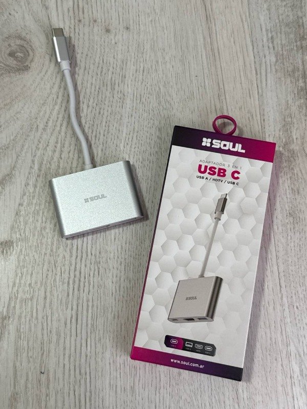 Producto - ADAPTADOR HUB TIPO C MACHO A 3 PUERTOS USB C-HDMI-USB