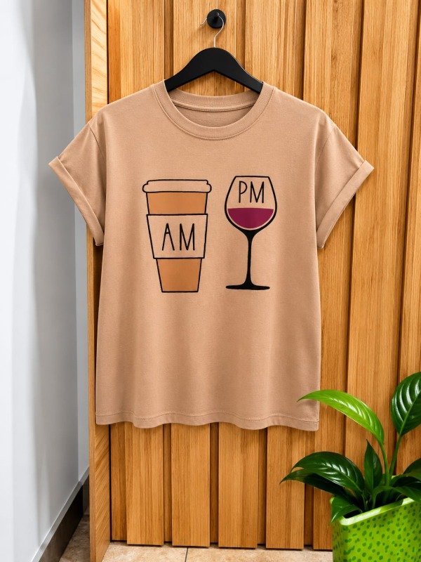 Producto - Remera manga rebatible estampa Am Pm - 1