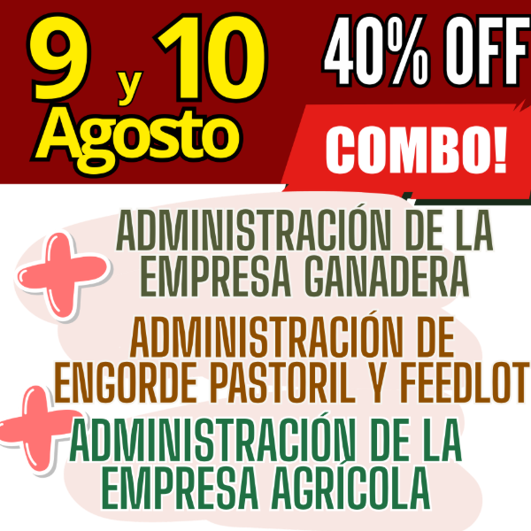 Producto - COMBO 3 CURSOS: Admin Ganadera + Engorde Pastoril y Feedlot + Admin Agrícola - 0