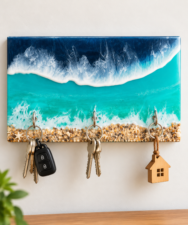 Producto - Porta llaves madera resina 23 x 15 II