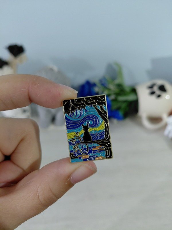 Producto - Pin metalizado -  La noche estrellada de Van Gogh #1311