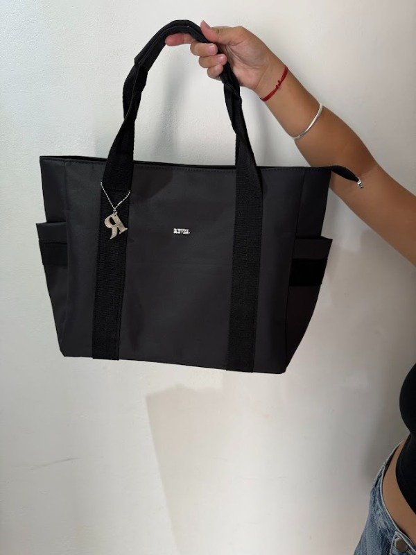 Producto - Cartera tote bag PEONIA - negro