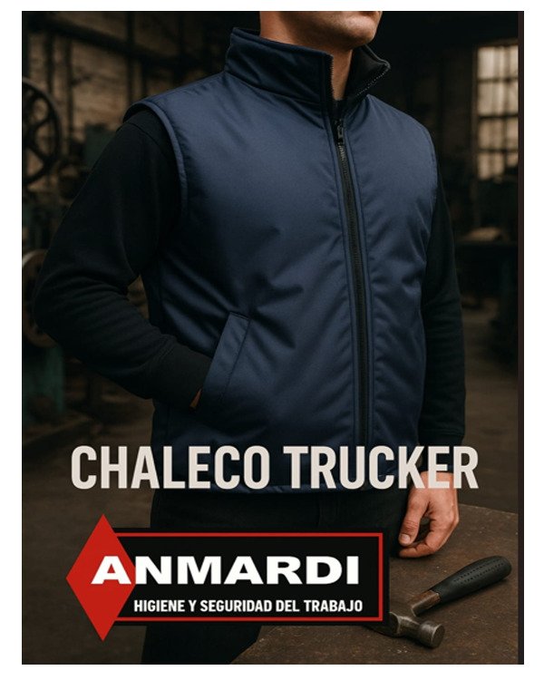 Producto - CHALECO TRUCKER AZUL MARINO