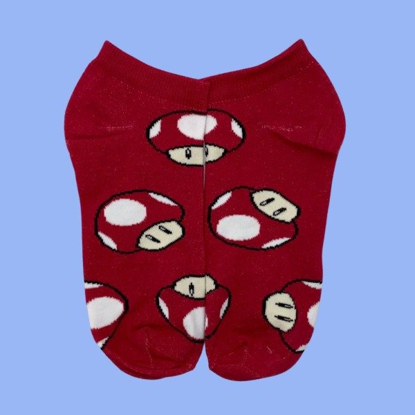 Producto - Soquetes Alto "Honguitos Rojos"