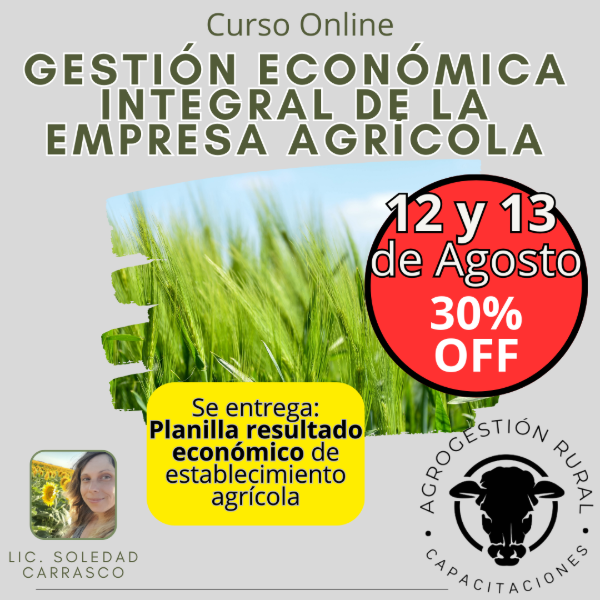 Producto - Curso Online Gestión económica integral de la empresa agrícola