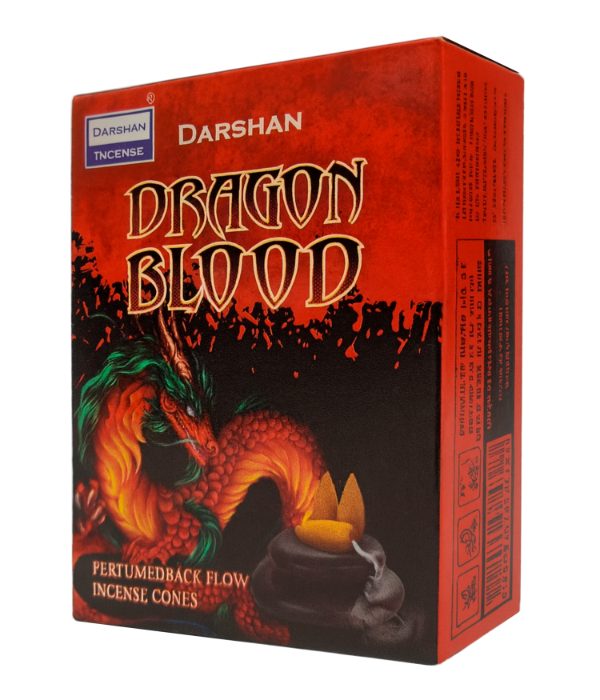 Producto - Conos Para Cascada Darshan Premium - 10 Unidades - Sangre De Dragón