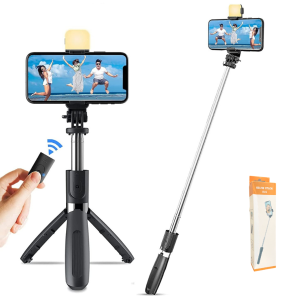 Producto - PALO SELFIE BLUETOOTH CON LUZ RECARGABLE R1S
