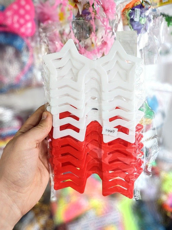 Producto - Anteojo Estrella Blanco/Rojo x6 u.