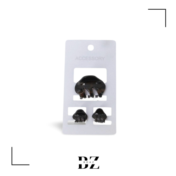 Producto - SET DE 3 BROCHES EN CARD COLOR TIPO CAREY - 2011-2