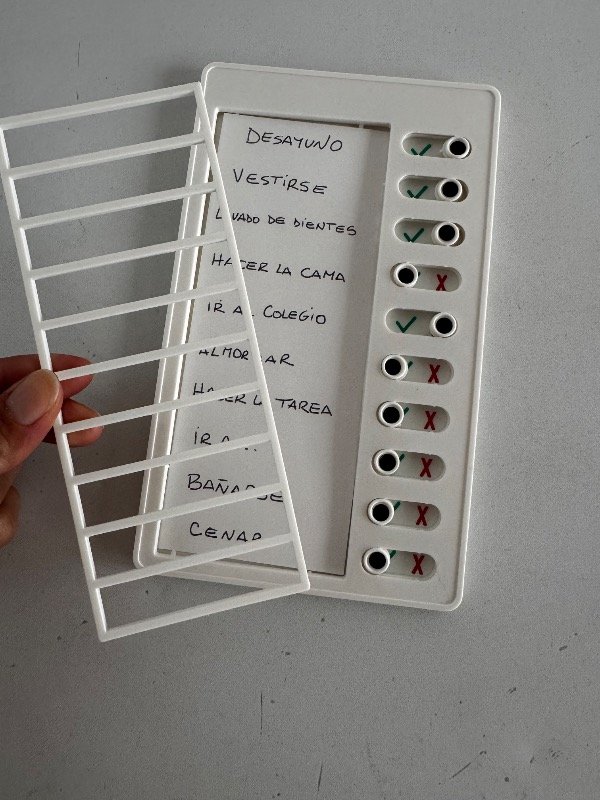 Producto - Table chek list verificadora con deslizador