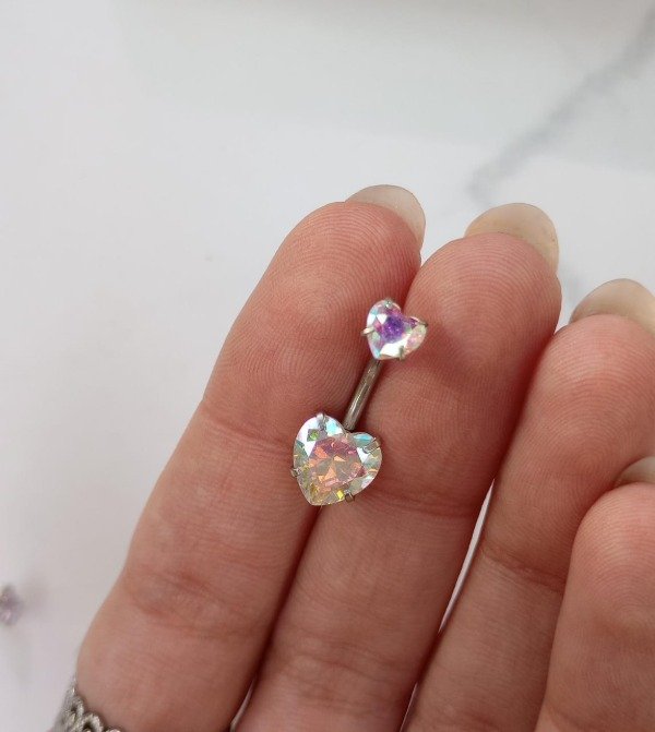 Producto - Piercing Ombligo Corazón - Tornasolado 2 - 0