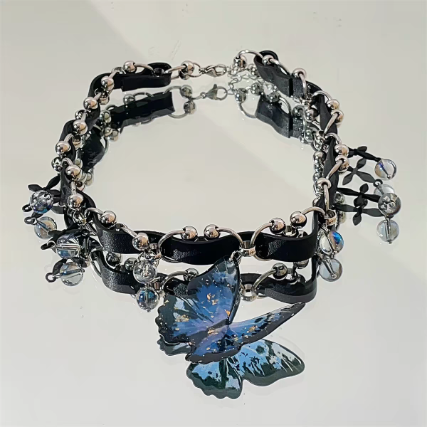 Producto - Choker Collar Mariposa Azul - 3