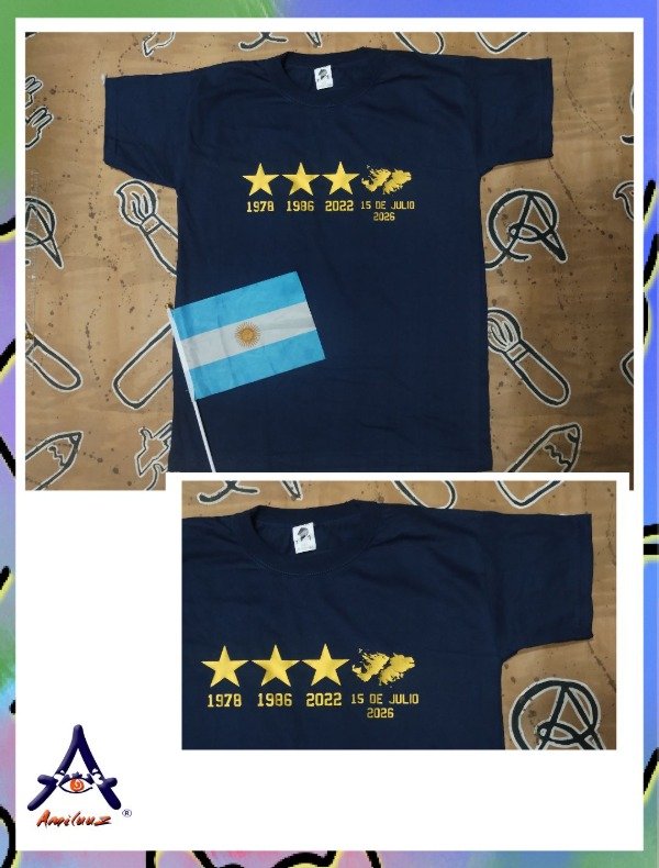 Producto - Remeras algodón unisex Malvinas  Arg - 6
