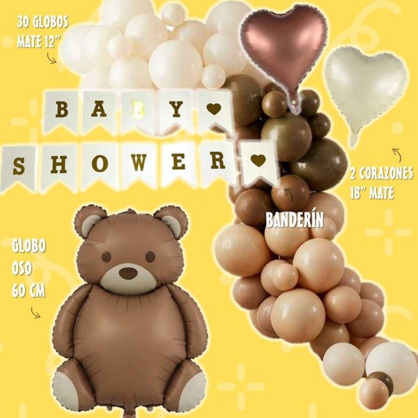 Producto - COMBO GLOBOS BABY SHOWER OSO