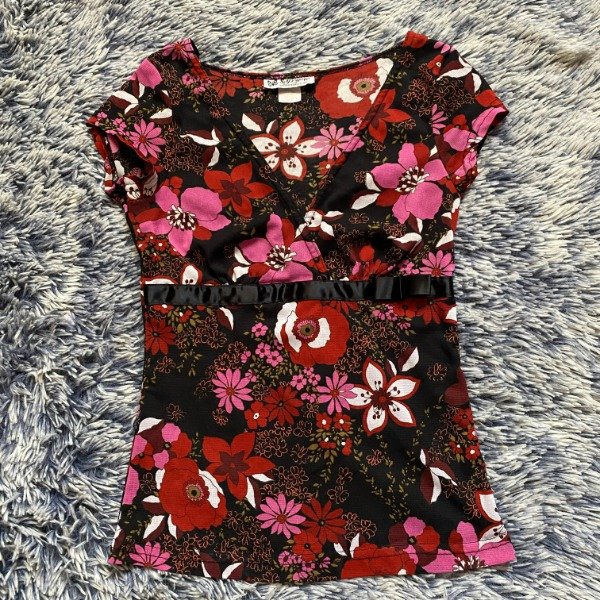 Producto - Flowered romantic blouse. Size: S