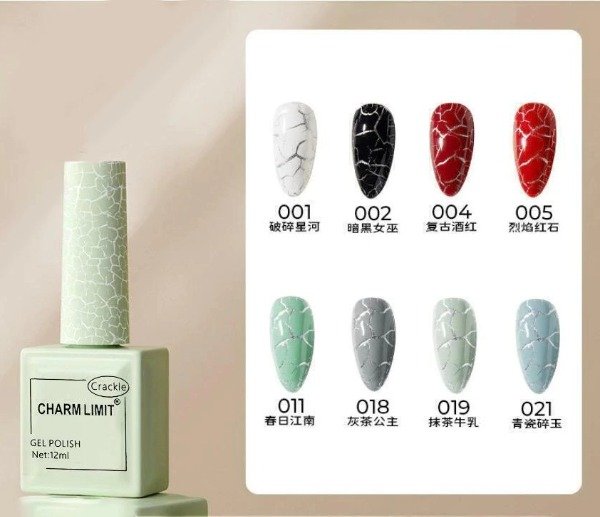 Producto - Esmalte Semi "CRACKLE" - Charm Limit 12ml - NUEVO -