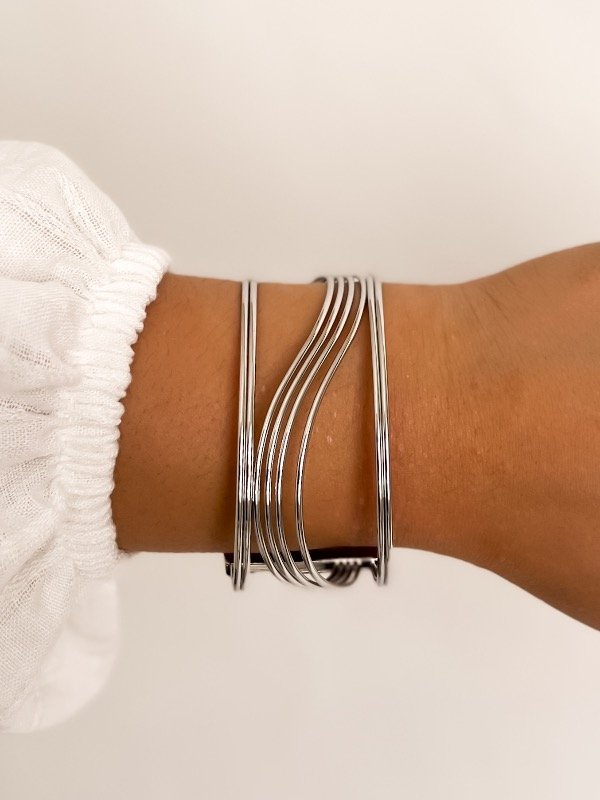 Producto - Brazalete Pulsera  Silver Gleam
