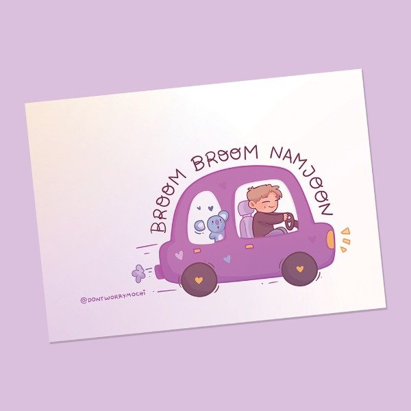 Producto - Broom Broom Namjoon! - Postal