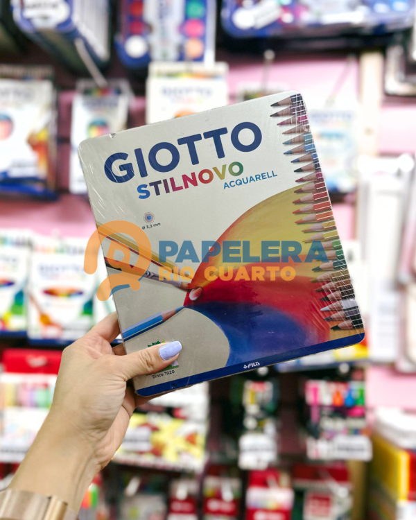 Producto - LAPIZ DE COLOR GIOTTO STILNOVO ACUARELABLE X24 LATA