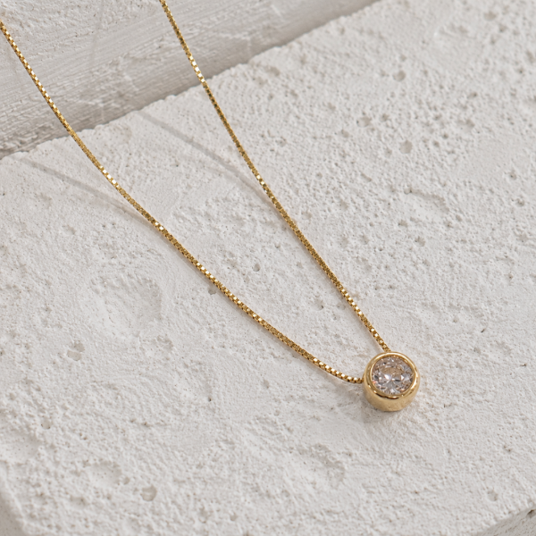 Producto - Collar luz baño oro PL