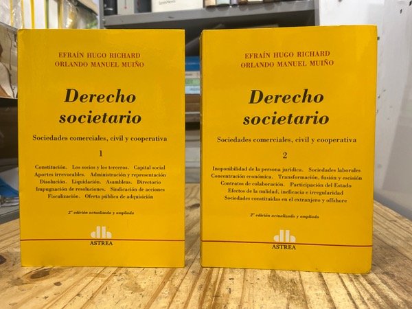 Producto - Derecho Societario. 2 Tomos. Richard Muiño.