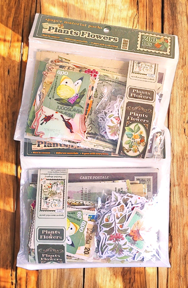 Producto - Plants and Flowers Set de 200 Paginas  y Stickers Para Scrapbooking