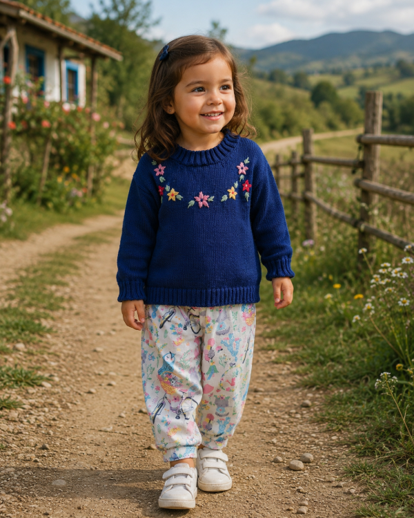 Producto - Sweater bordado OTOÑAL BLUE