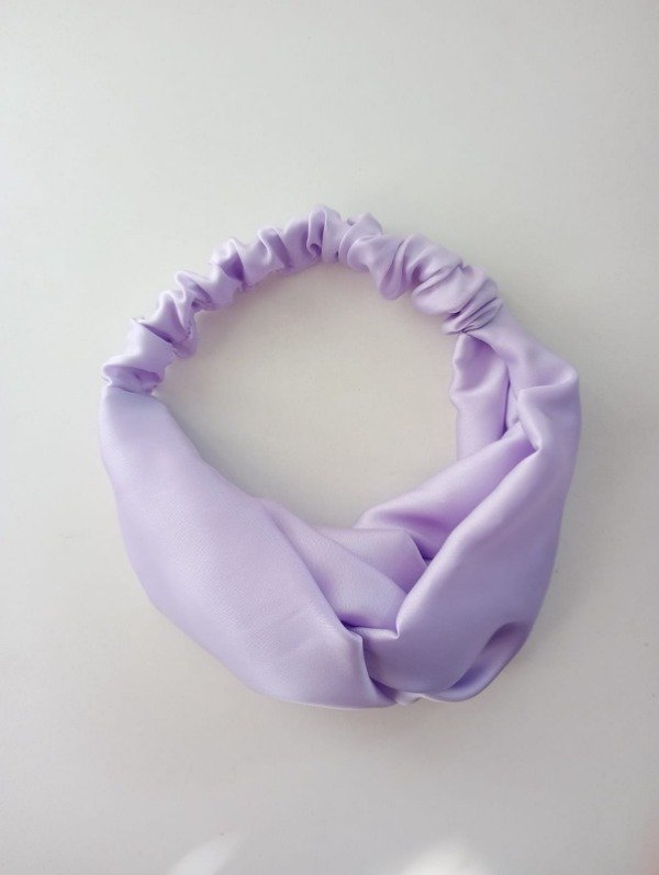 Producto - Turbante lila seda