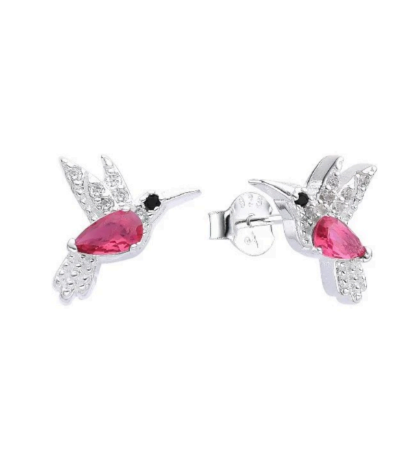Producto - Aros colibrí fucsia
