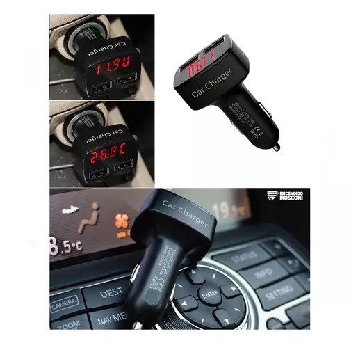 Producto - CARGADOR CELULAR DE CARGA RÁPIDA Y VOLTIMETRO