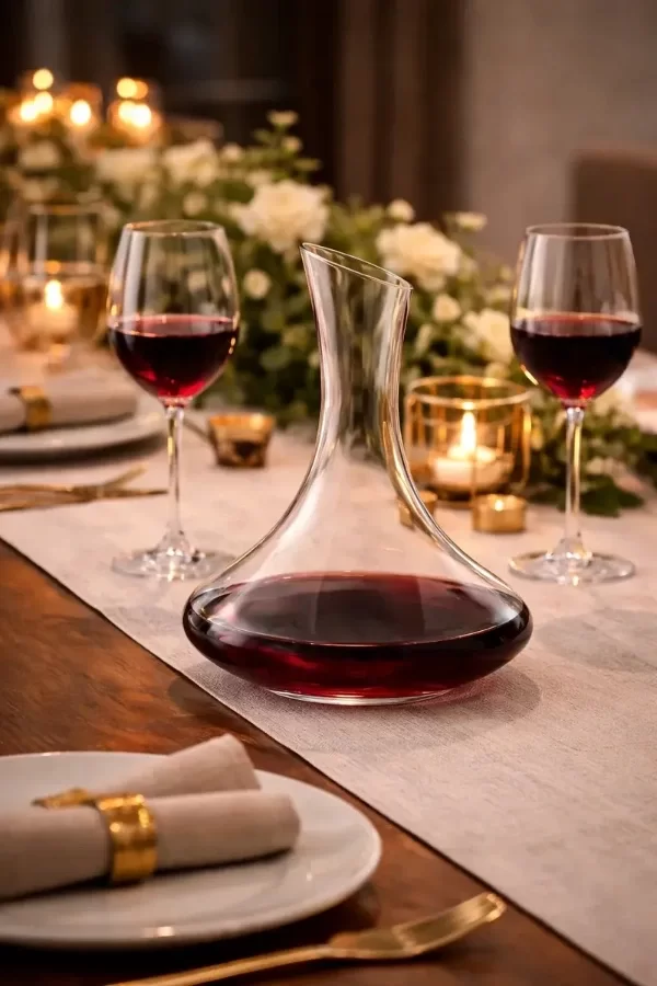 Producto - Decantador para Vino Corte Frio 1.8l Diagonal Cristaleria Fina