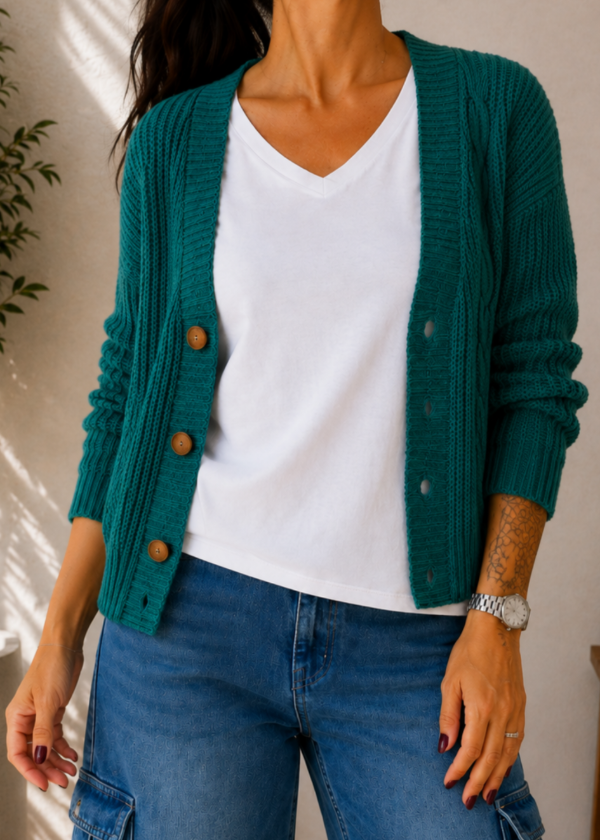 Producto - Cardigan Acrilico Verde