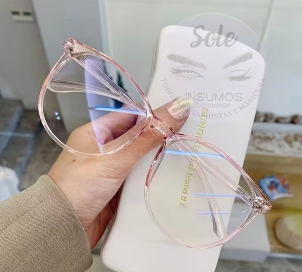 Producto - LENTES DE DESCANSO  (Marco ROSA) 1