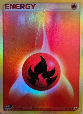 Producto - Fire Energy Reverse Holo EX Ruby and Sapphire 108/109
