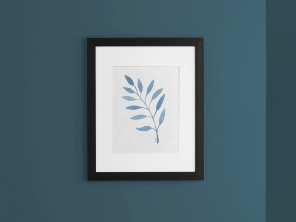 Producto - Ramas Minimalistas en Acuarela Azul