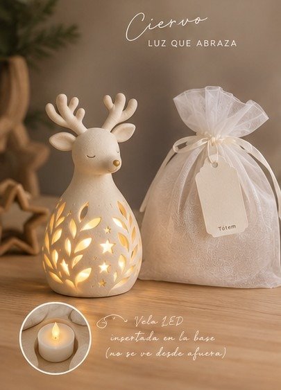 Producto - Pack Souvenir con Vela LED  Ciervo Nilo - 0