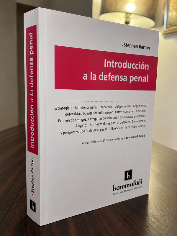 Producto - Introducción a la defensa penal.- Barton - 1