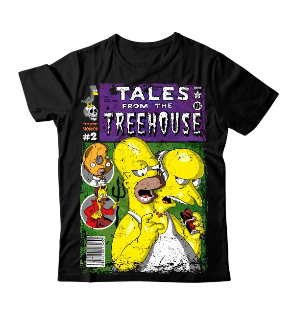 Producto - Remera Homero y Burns la casita del terror