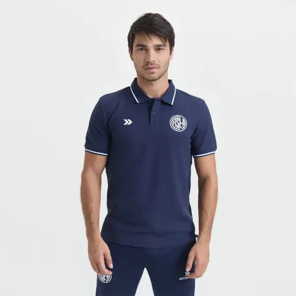 Producto - CHOMBA AZUL DE SALIDA SAN LORENZO 2026 - ATOMIK