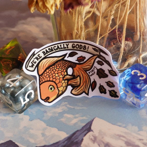 Producto - Sticker Basically Gods (Keyleth)